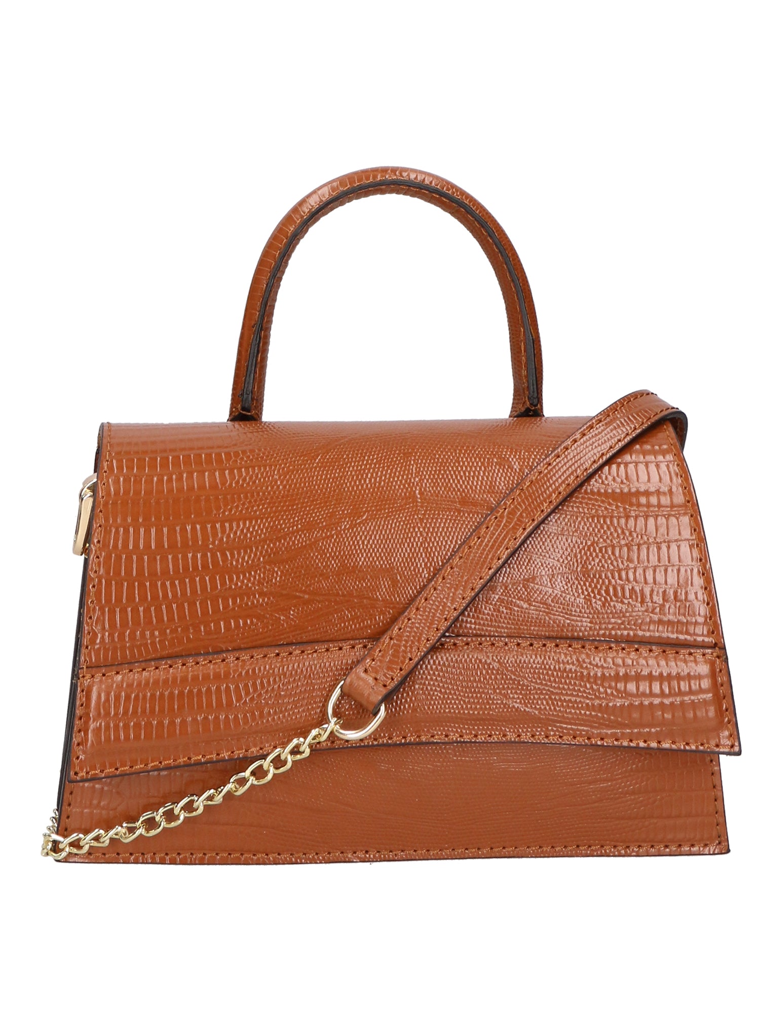 Ariel Borsa a mano da donna Vera pelle 05458-LU17 CUOIO COGNAC Gave Lux