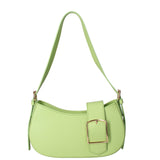 Borsa a spalla da donna 100% vera pelle 07213-L260 PISTACCHIO Roberta Rossi