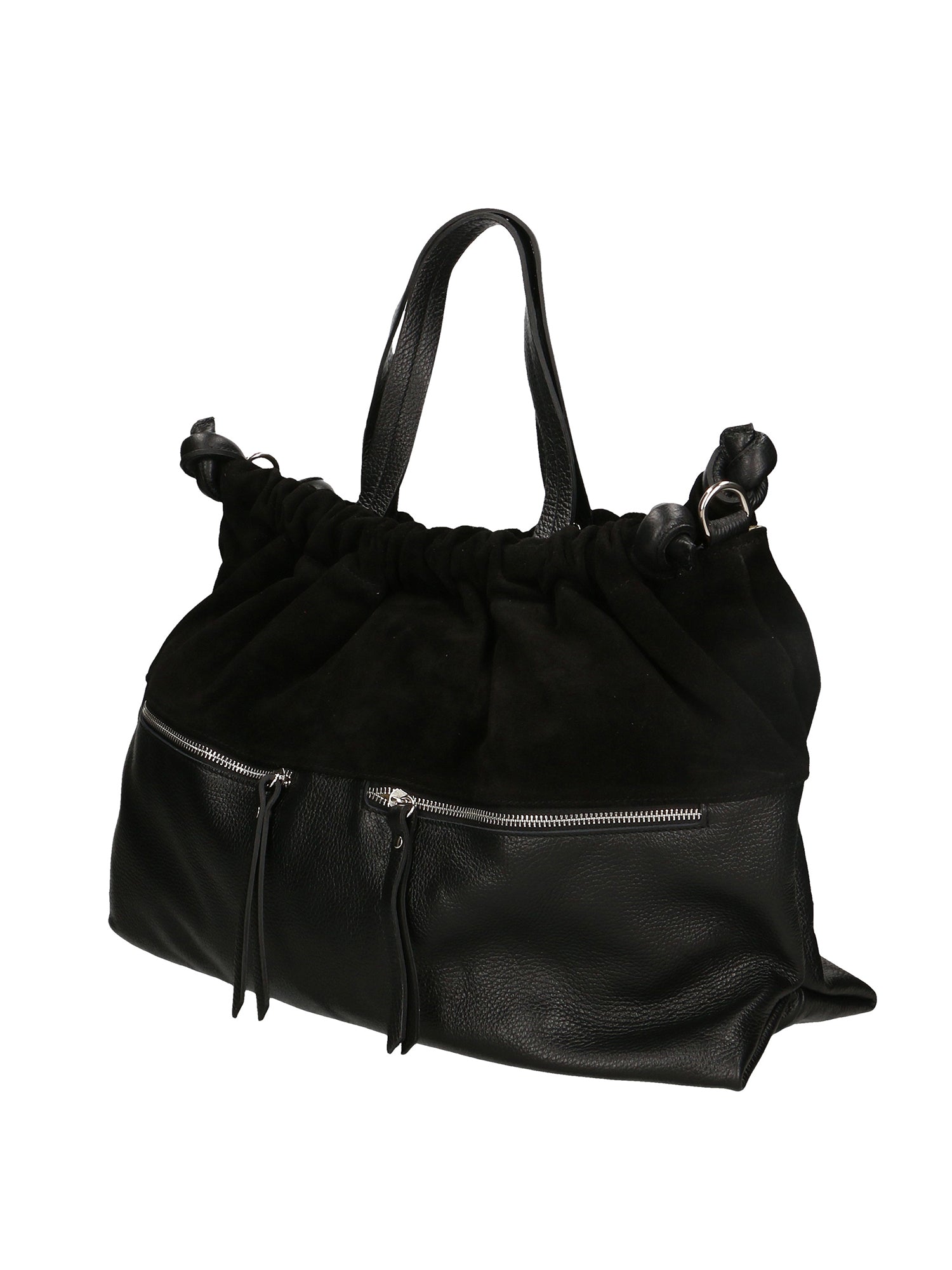 Firenze Borsa a mano da donna Vera pelle 01838-D28 NERO BLACK Gave Lux