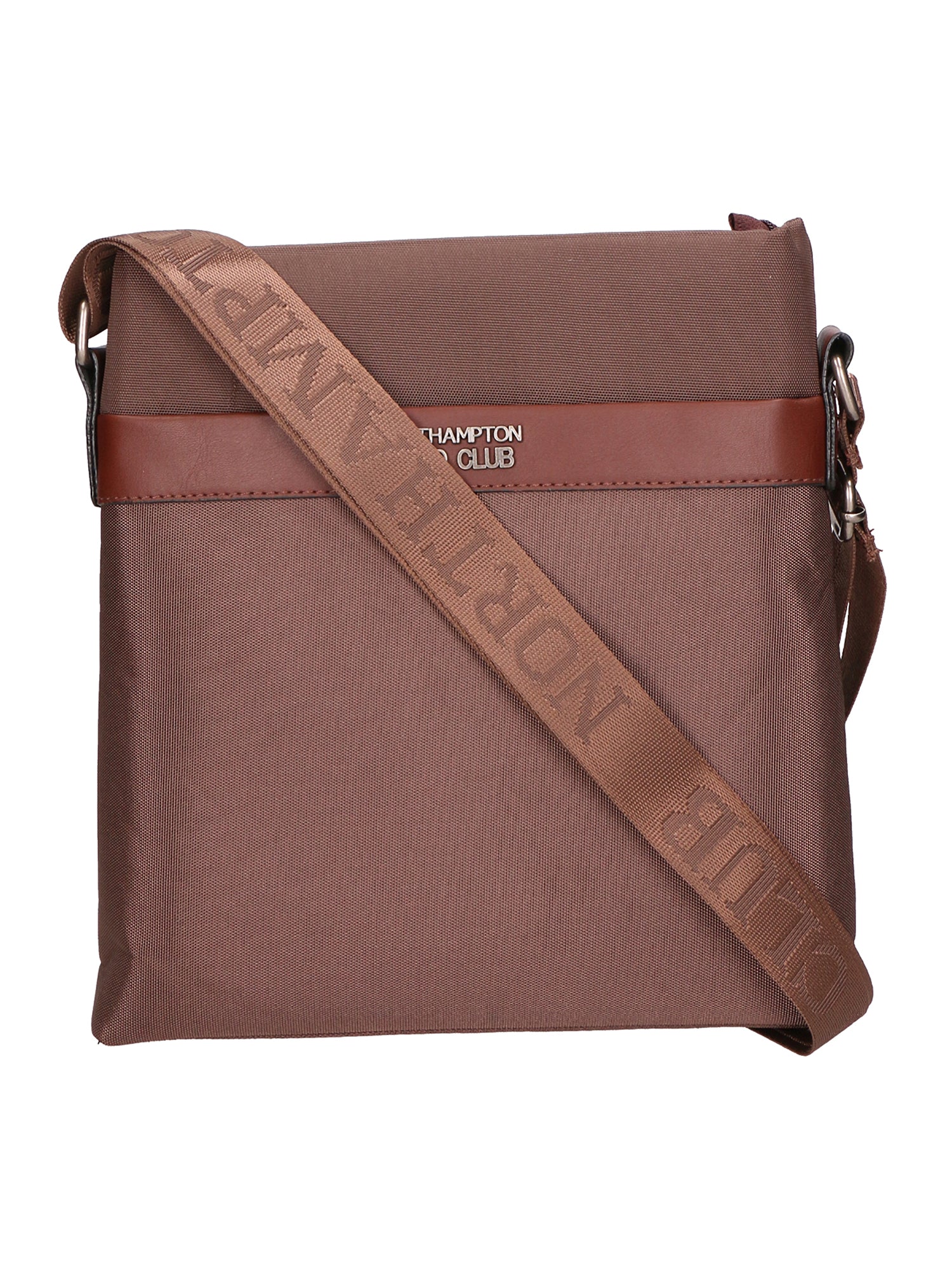 Borsa a tracolla uomo Pelle vegana + Tessuto PCL3068-EARTH Northampton Polo Club