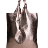 Argenta Borsa a spalla da donna Pelle laminata 05358-L005 BRONZO Gave Lux