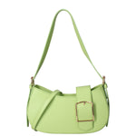 Borsa a spalla da donna 100% vera pelle 07213-L260 PISTACCHIO Roberta Rossi