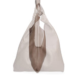 Borsa a spalla da donna 100% vera pelle 07156-D40 TAUPE Viola Castellani