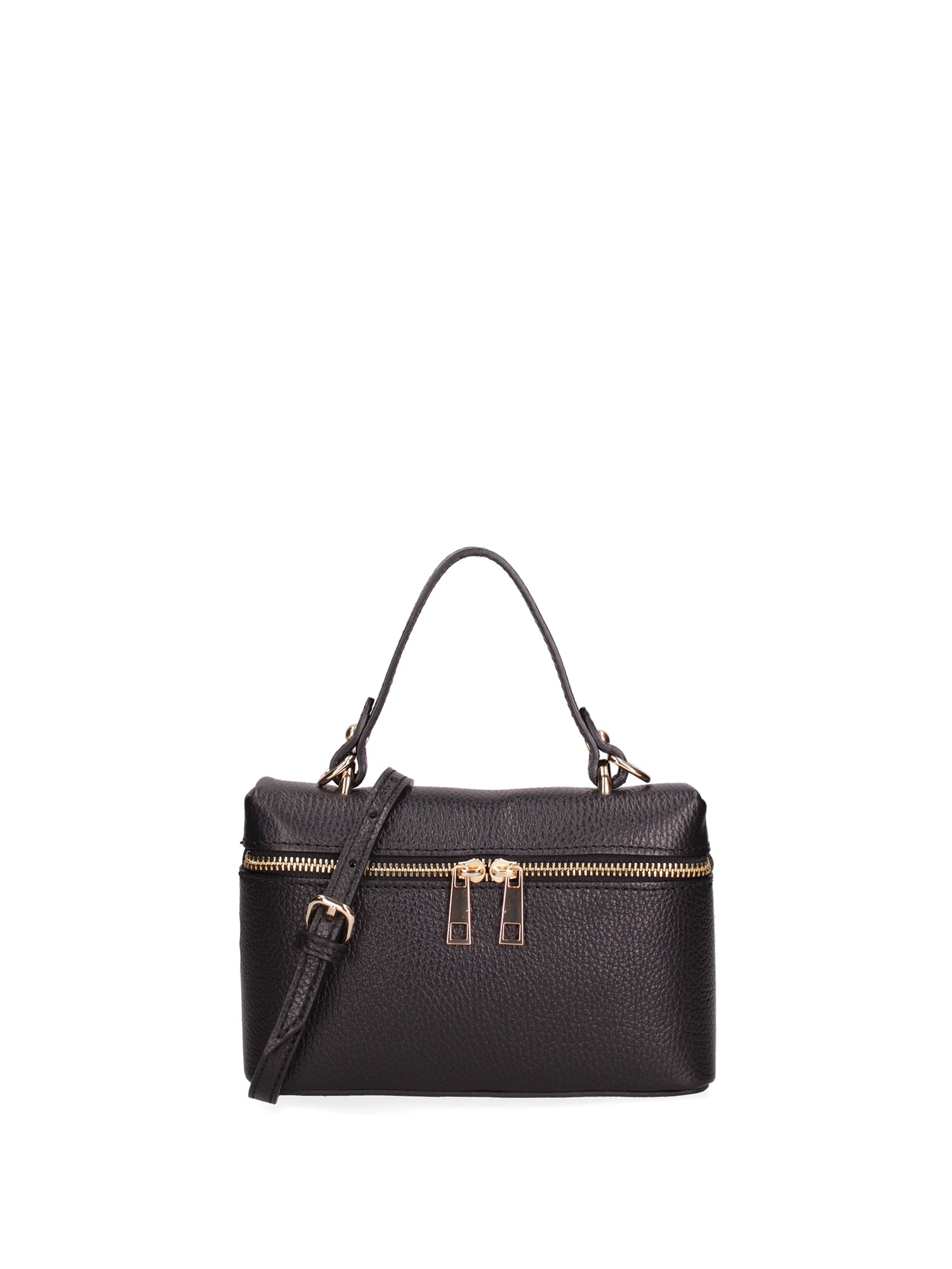 Borsa a mano da donna Vera pelle 07160-D28 NERO Roberta Rossi