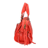 Erisia Borsa a spalla da donna Vera pelle 06091-ROSSO Gave Lux