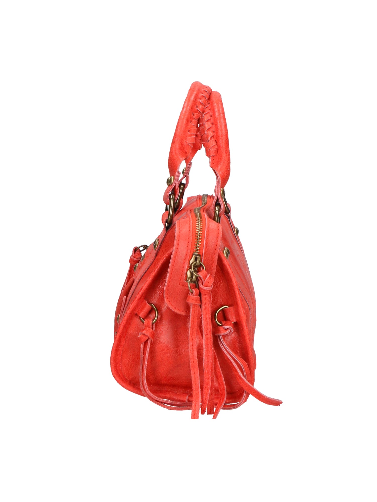 Erisia Borsa a spalla da donna Vera pelle 06091-ROSSO Gave Lux