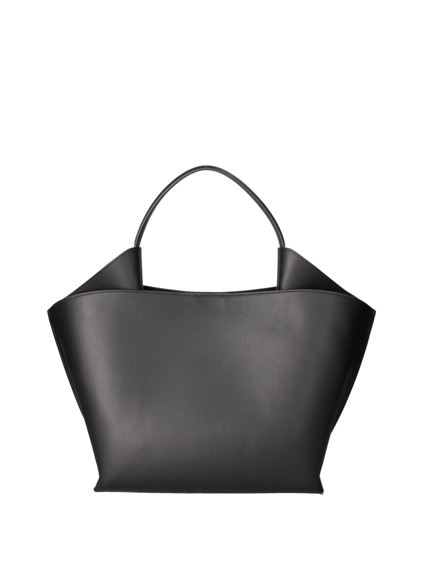 Borsa a mano da donna 100% pelle riciclata 07226-Nero Viola Castellani