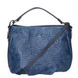 Lumelia Borsa a mano da donna Vera pelle 80013-012 BLU JEANS Gave Lux