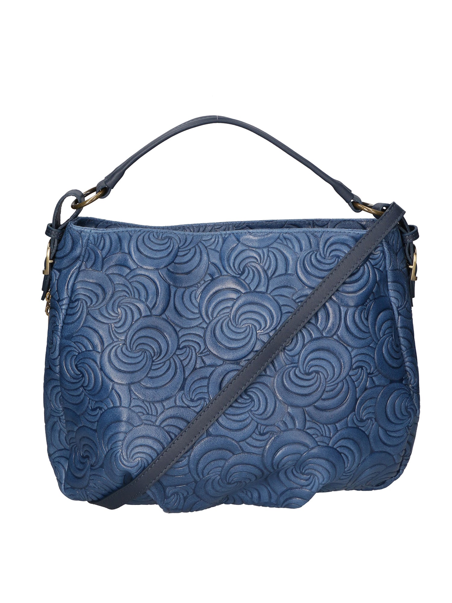Lumelia Borsa a mano da donna Vera pelle 80013-012 BLU JEANS Gave Lux