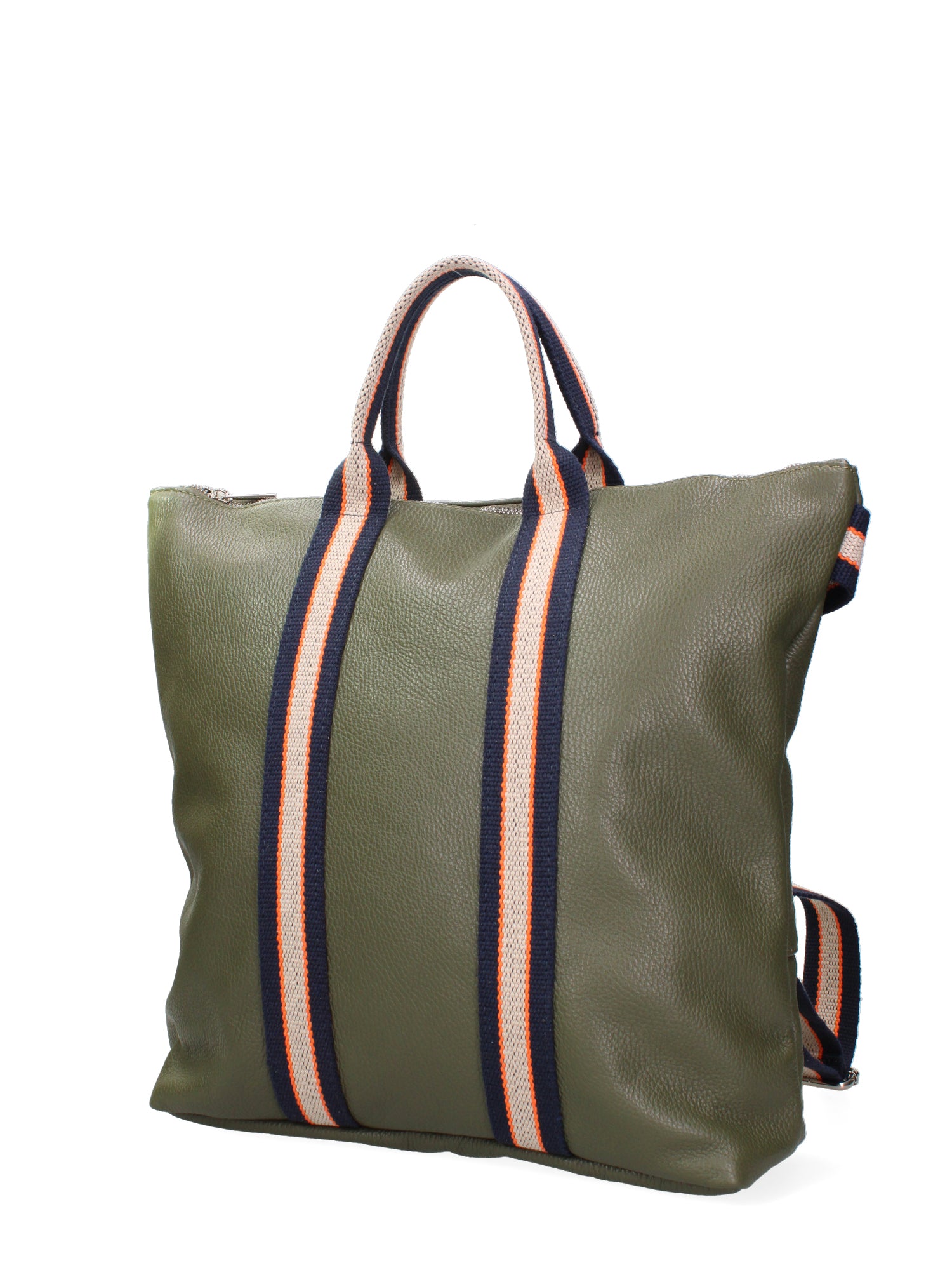 Varese Borsa a mano da donna Vera pelle 689746-D74 OLIVA - BLU Gave Lux