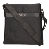 Borsa a tracolla uomo Pelle vegana + Tessuto PCL3068-BLACK Northampton Polo Club