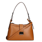 Aurelia Borsa a spalla da donna Vera pelle 05694-PL17 CUOIO SCURO Gave Lux