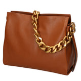 Annalou Borsa a spalla da donna Vera pelle 05417-D17 CUOIO SCURO Gave Lux