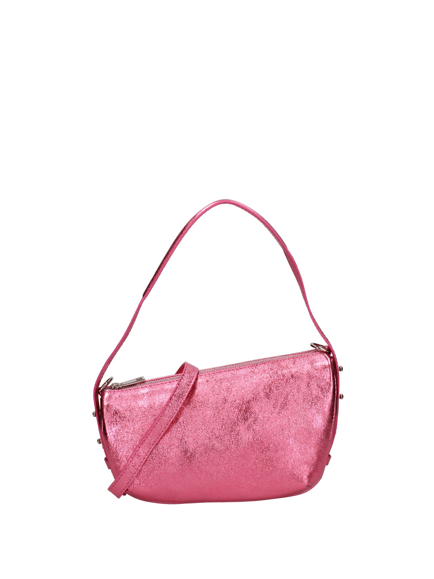 Borsa a spalla da donna Vera pelle e metallo 07228-L025 FUXIA CHIARO Roberta Rossi
