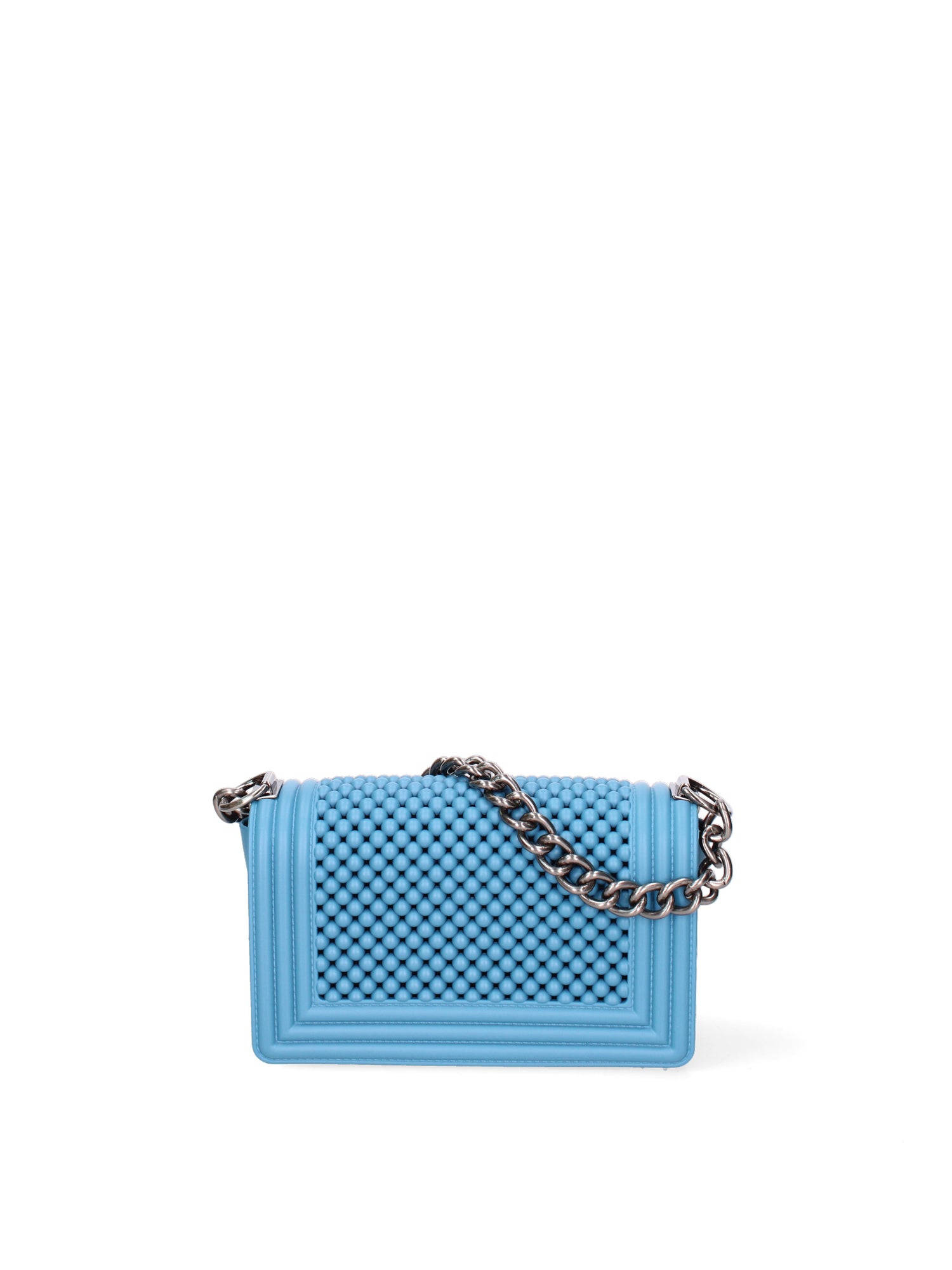 Borsa a mano da donna 100% Pvc FLAT-S-BALL 24-SUGAR BLUE - BRUSH CDF Marc Ellis