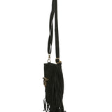 Solana Borsa a tracolla da donna Vera pelle 1518-NERO Gave Lux