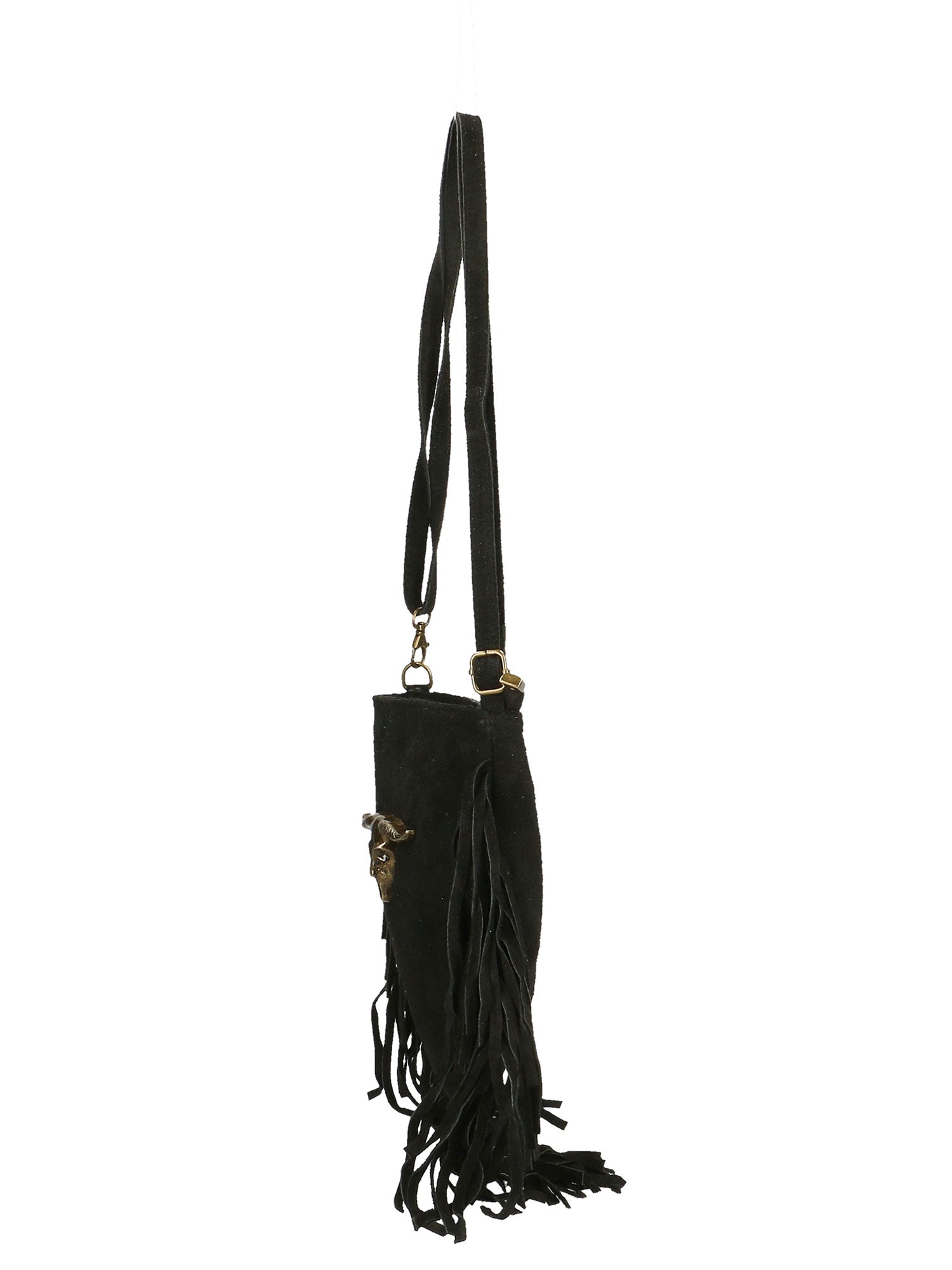 Solana Borsa a tracolla da donna Vera pelle 1518-NERO Gave Lux