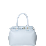 Borsa a mano da donna Vera Pelle 07146-D92 CELESTE Viola Castellani