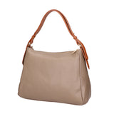 Vladimira Borsa a spalla da donna Vera pelle 06675-D40 TAUPE +D17 CUOIO Gave Lux