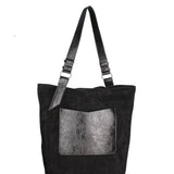 Borsa a spalla da donna Vera pelle 07312-NERO+L022 Roberta Rossi