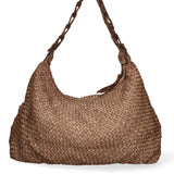 Asteria Borsa a spalla da donna Vera pelle 7799-TAUPE Gave Lux