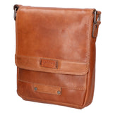Borsa a tracolla unisex vera pelle Made in Italy SN5862347-TAN Santini Firenze