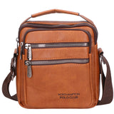 Borsa a tracolla uomo 100% pelle PU PCL3055-BROWN Northampton Polo Club