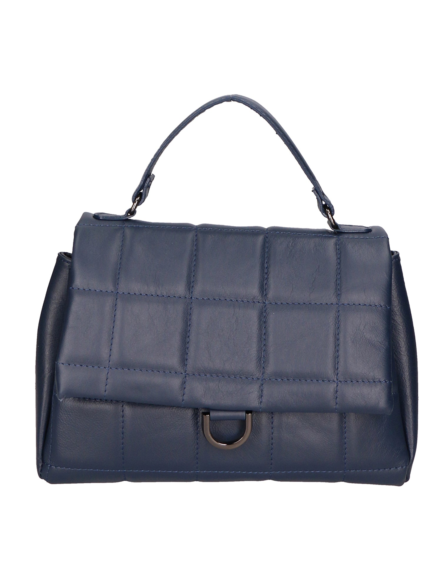 Viola Borsa a mano da donna Vera Pelle 06862-S24 BLU JEANS Gave Lux