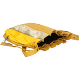 Nunzia Borsa a spalla da donna Vera pelle 576042-SENAPE Gave Lux