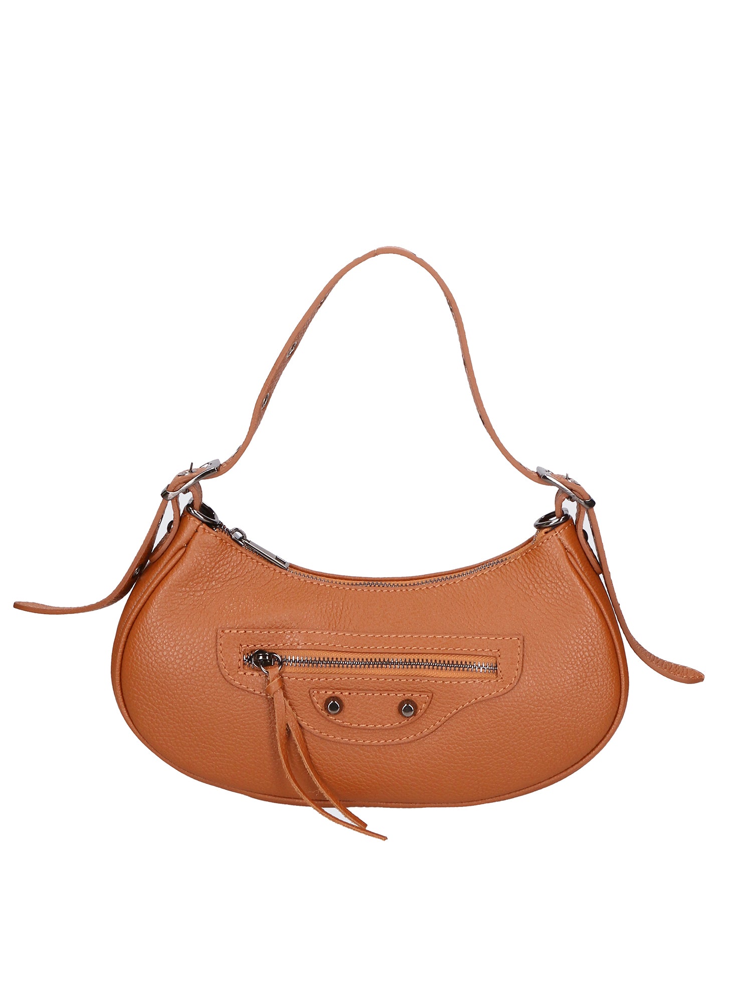 Loredana Borsa a spalla da donna Vera pelle 06548-CUOIO SCURO Gave Lux