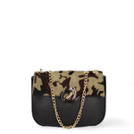 Cortona Borsa a spalla donna Vera pelle 560094-VERDE MILITARE Gave Lux