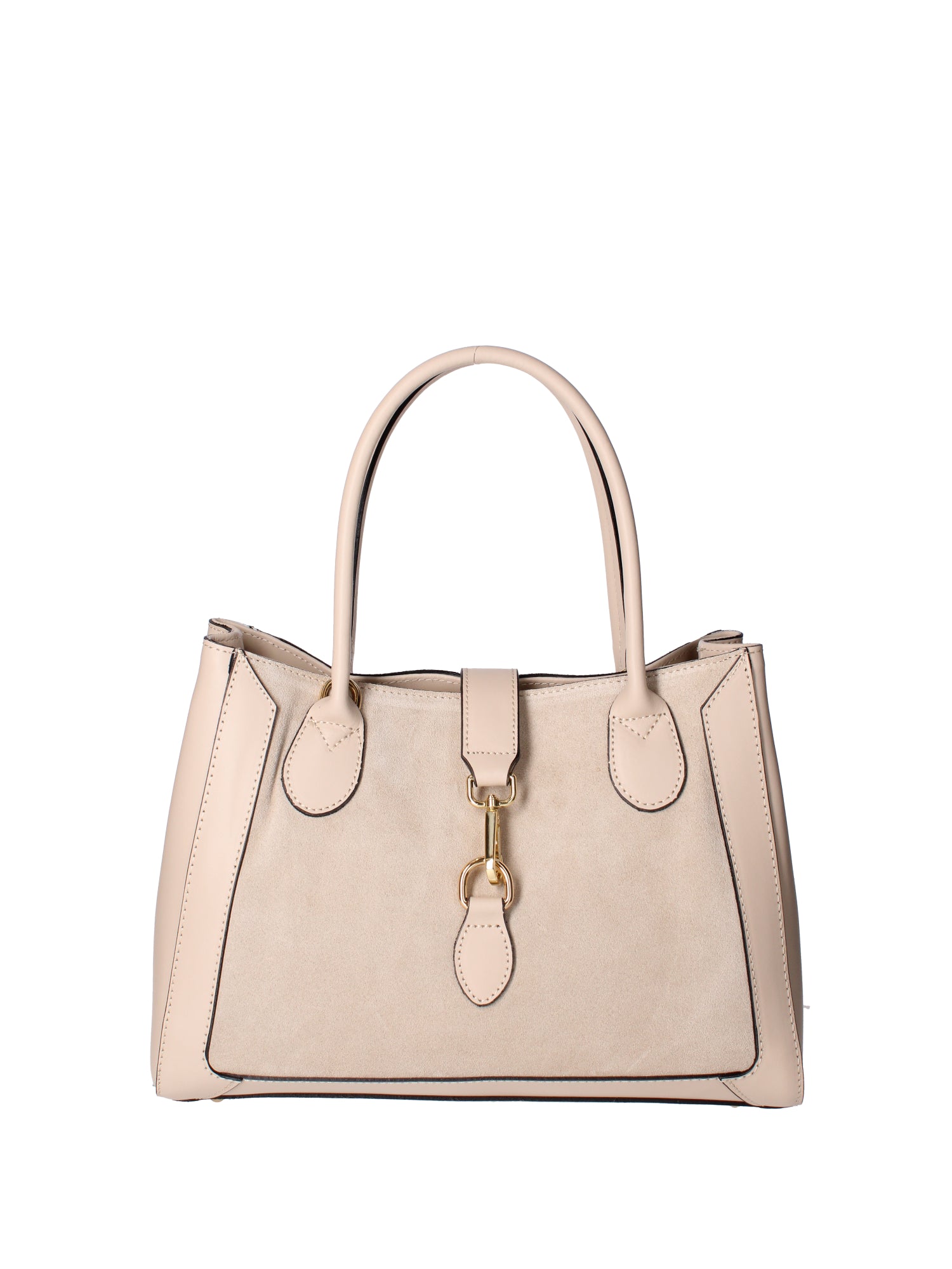 Jordana Borsa a mano da donna Vera pelle e suede 07150-L116 BEIGE Viola Castellani