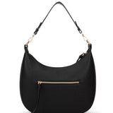 Borsa a spalla da donna 100% pelle vegana PU 715-1PT-BLACK Diana&co