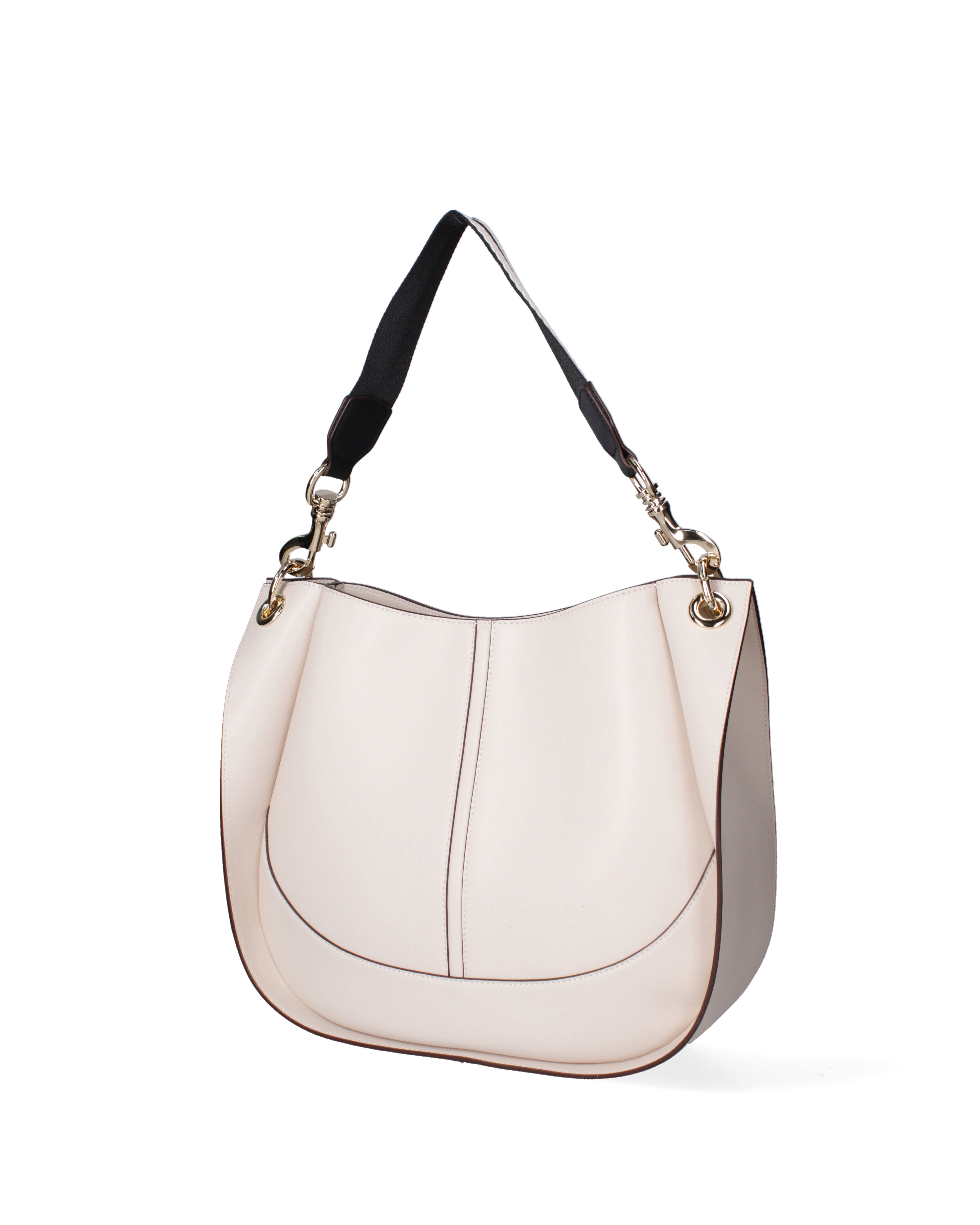 Borsa a spalla da donna 100% pelle riciclata 07224-Latte Viola Castellani