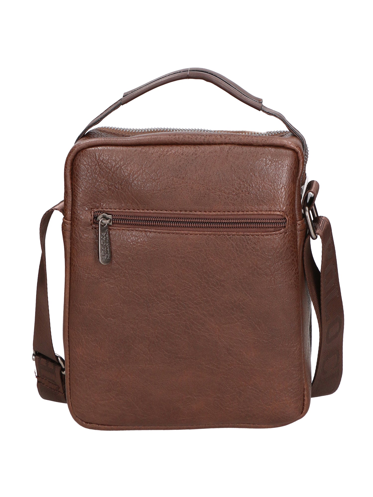 Borsa a tracolla uomo in pelle PU Casual PCL3004-BROWN Northampton Polo Club