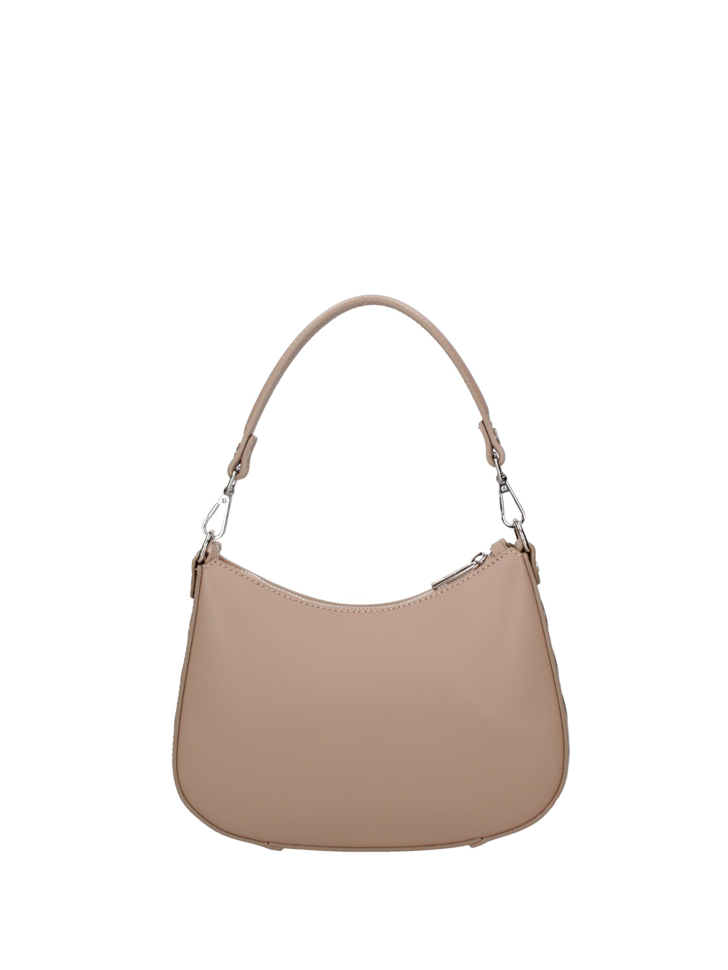 Borsa a spalla da donna 100% pelle ruga 07241-L110 TAUPE Roberta Rossi