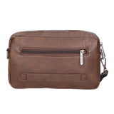 Borsa a tracolla da uomo 100% pelle PU PCL3049-BROWN Northampton Polo Club