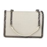 Crystalline Borsa a tracolla da donna Vera pelle 80066-BEIGE Gave Lux