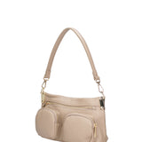 Borsa a spalla da donna Vera pelle 07147-D05 CAPPUCCINO Roberta Rossi