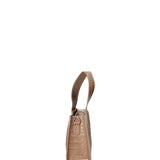 Borsa a mano da donna Vera pelle effetto cocco 07220-C05 TAUPE CHIARO Roberta Rossi