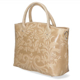 Enza Borsa a mano da donna Vera pelle 8007023FBG-004 TAUPE Gave Lux