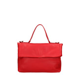 Borsa a spalla da donna Vera pelle 07159-D58 ROSSO FUOCO Viola Castellani
