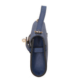 Uma Borsa a mano da donna Vera pelle 06525-D24 BLU JEANS Gave Lux