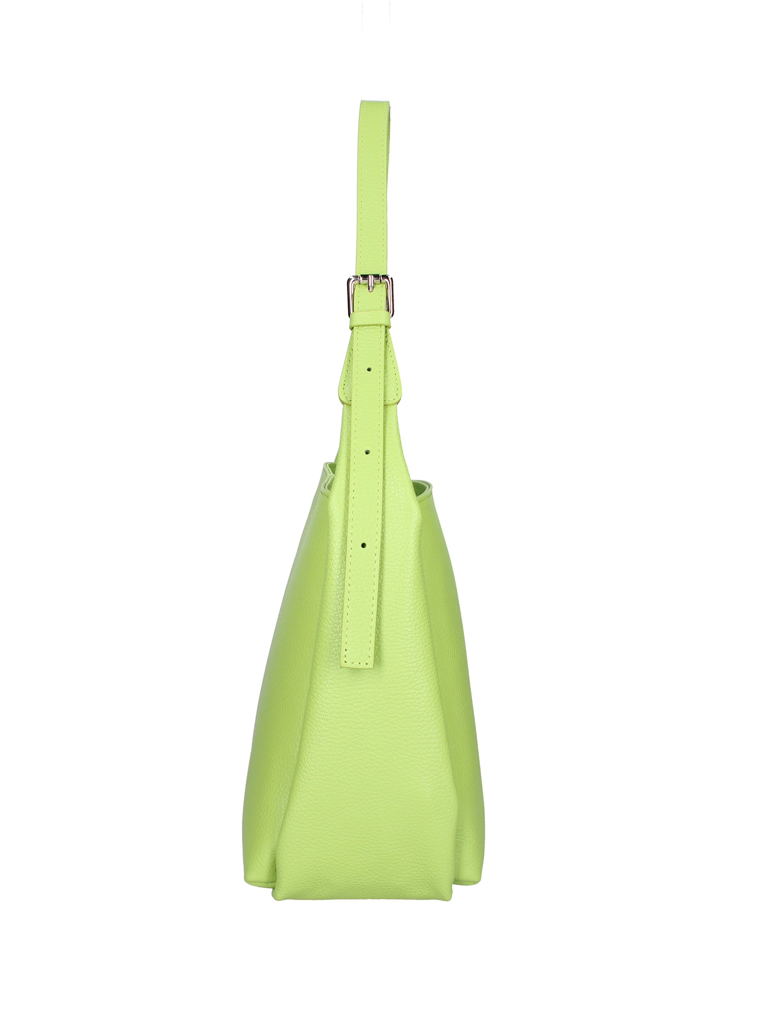 Borsa a spalla da donna Misto pelle e tessuto 07157-D12 VERDE Roberta Rossi