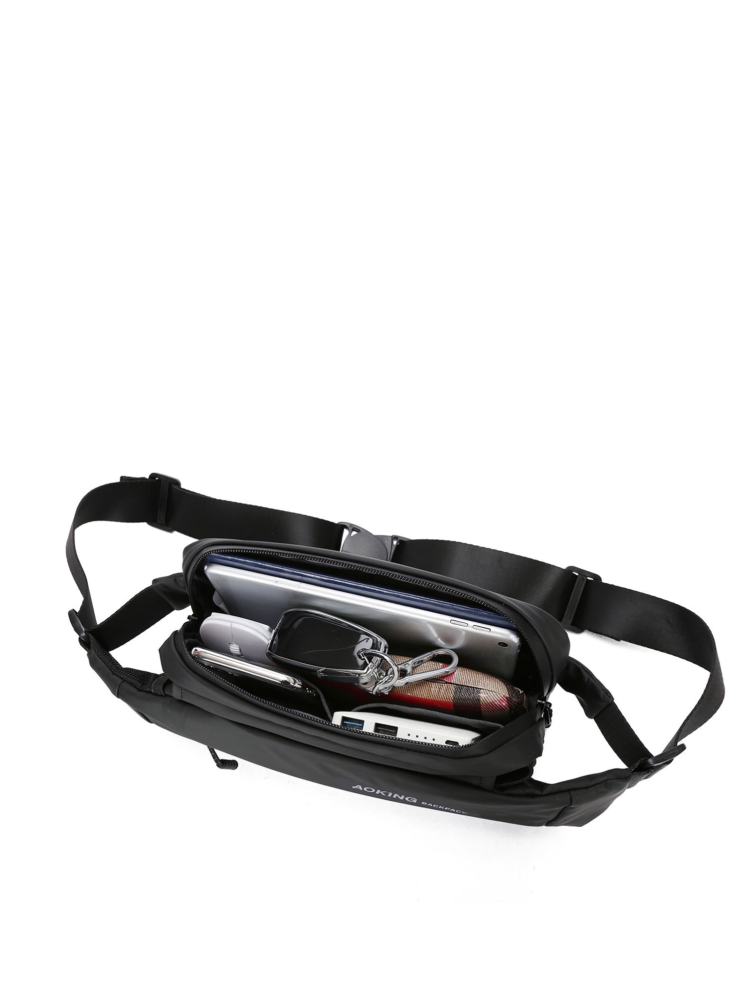 SY4006-5-BLACK Marsupio Unisex Kaelan Elite Aoking