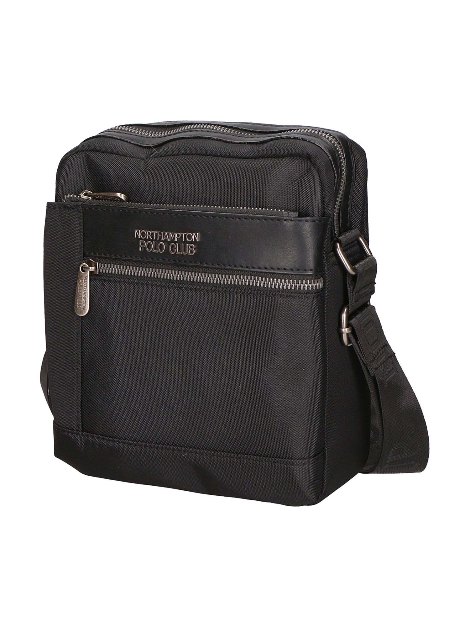 Borsa a tracolla uomo Pelle PU Vegan PCL3067-BLACK Northampton Polo Club