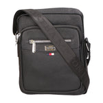 Borsa a tracolla uomo 100% pelle PU PCL3024-BLACK Northampton Polo Club