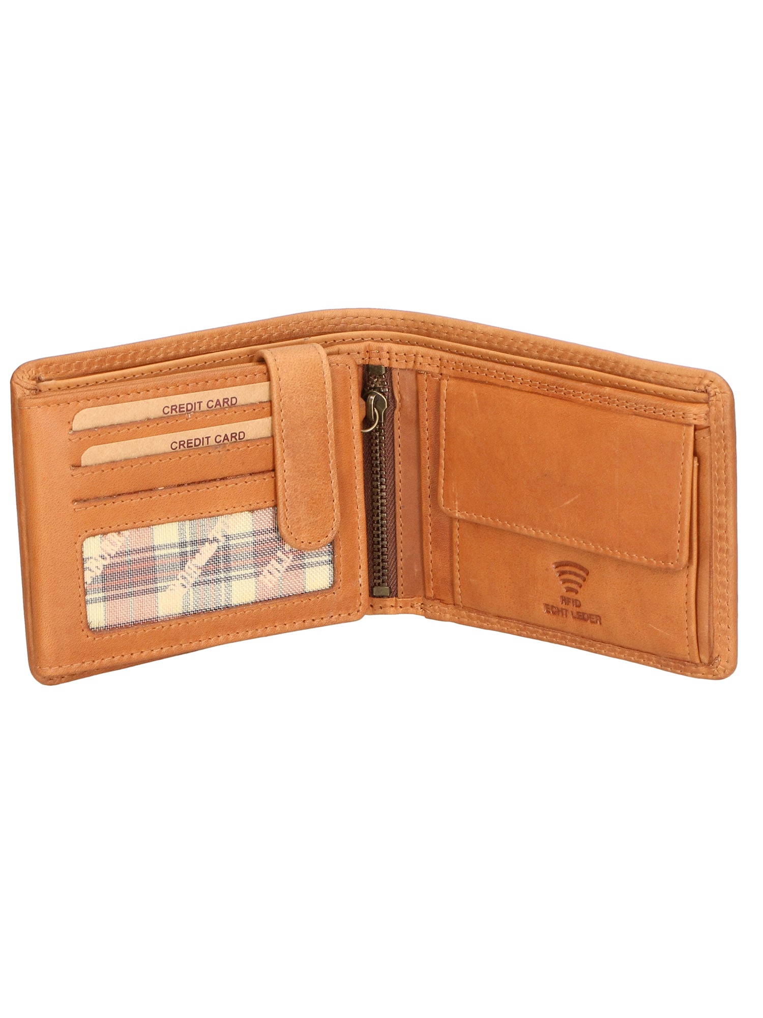 Portafoglio uomo in vera pelle RFID HILB-6404-CUOIO Hill Burry