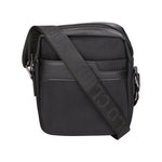 Borsa a tracolla uomo Pelle PU e Tessuto PCL3061-BLACK Northampton Polo Club