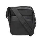 Borsa a tracolla uomo Pelle PU e Tessuto PCL3061-BLACK Northampton Polo Club